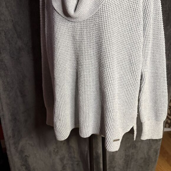 Michael Kors Cowl Neck Waffle Knit Pullover Sweater Long Sleeves Ivory Sz M - Picture 12 of 16